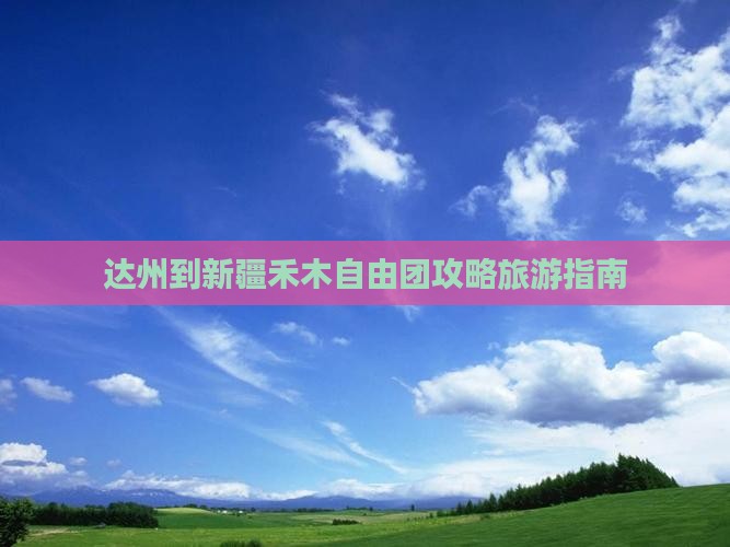 达州到新疆禾木自由团