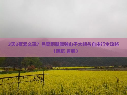 吕梁到新疆独山子大峡谷自由行