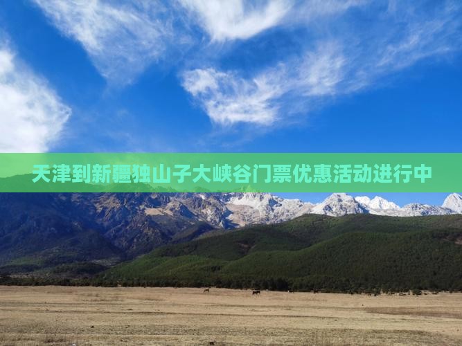 天津到新疆独山子大峡谷门票优惠活动进行中