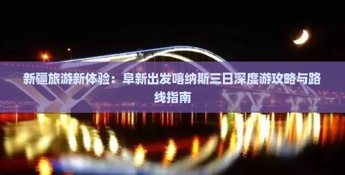 新疆旅游新体验：阜新出发喀纳斯三日深度游攻略与路线指南