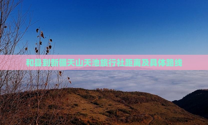 和县到新疆天山天池旅行社距离及具体路线