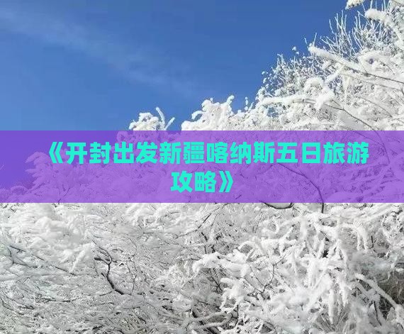 《开封出发新疆喀纳斯五日旅游攻略》