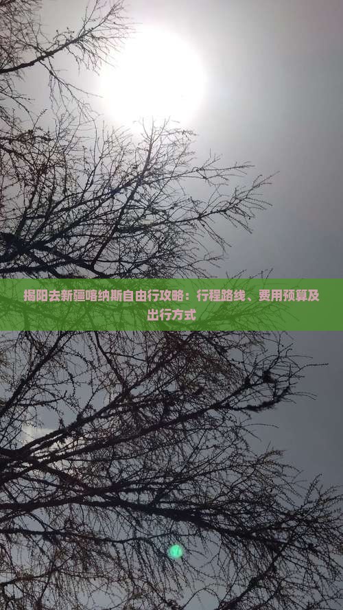揭阳去新疆喀纳斯自由行攻略：行程路线、费用预算及出行方式