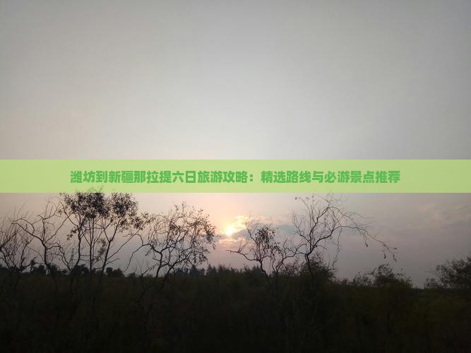 潍坊到新疆那拉提六日旅游攻略：精选路线与必游景点推荐
