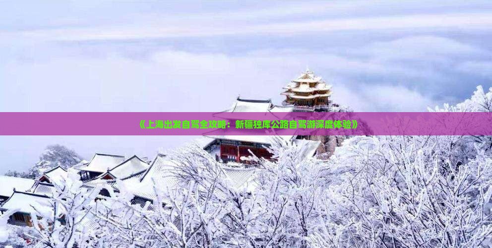 《上海出发自驾全攻略：新疆独库公路自驾游深度体验》