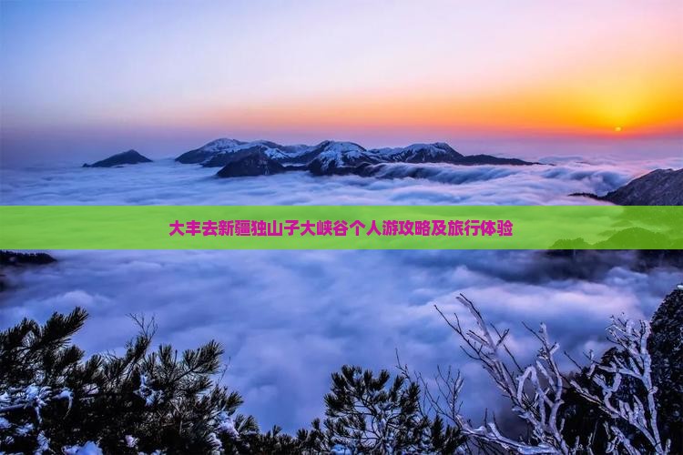 大丰去新疆独山子大峡谷个人游