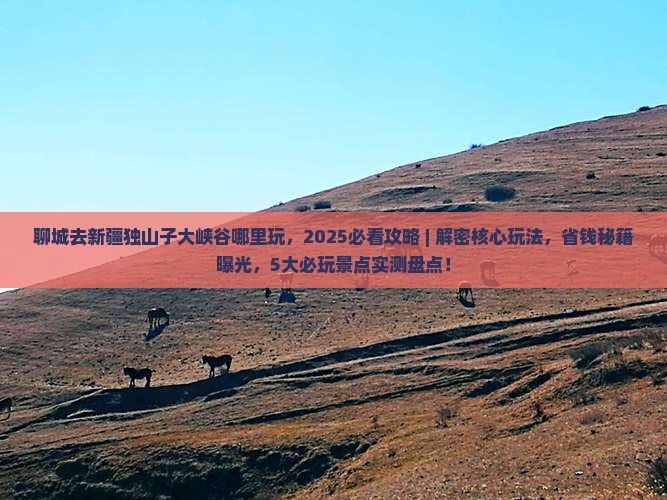 聊城去新疆独山子大峡谷哪里玩
