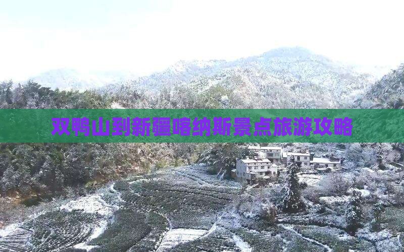 双鸭山到新疆喀纳斯攻略