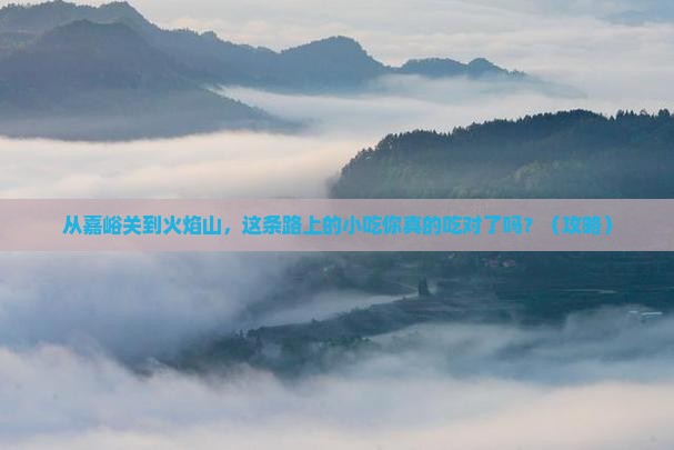 嘉峪关去新疆火焰山旅游小吃
