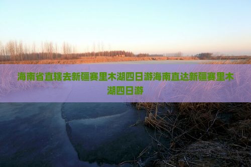 海南省直辖去新疆赛里木湖四日游