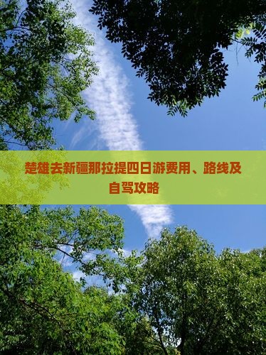 楚雄去新疆那拉提四日游费用、路线及自驾攻略
