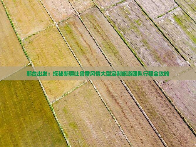 邢台出发：探秘新疆吐鲁番风情大型定制旅游团队行程全攻略