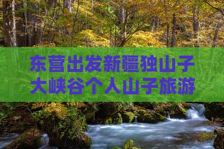 东营出发新疆独山子大峡谷个人山子旅游攻略