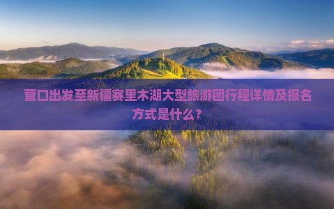 营口出发至新疆赛里木湖大型旅游团行程详情及报名方式是什么？