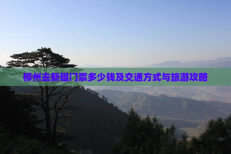 柳州去新疆门票多少钱及交通方式与旅游攻略