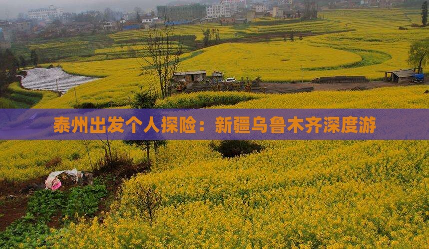 泰州出发个人探险：新疆乌鲁木齐深度游