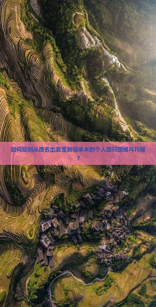 如何规划从茂名出发至新疆禾木的个人旅行路线与行程？
