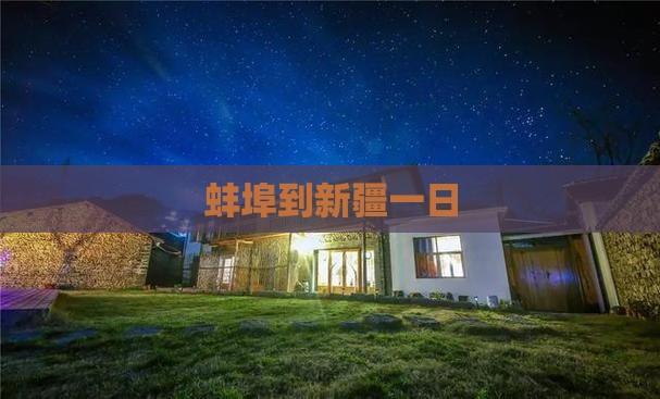 蚌埠到新疆一日