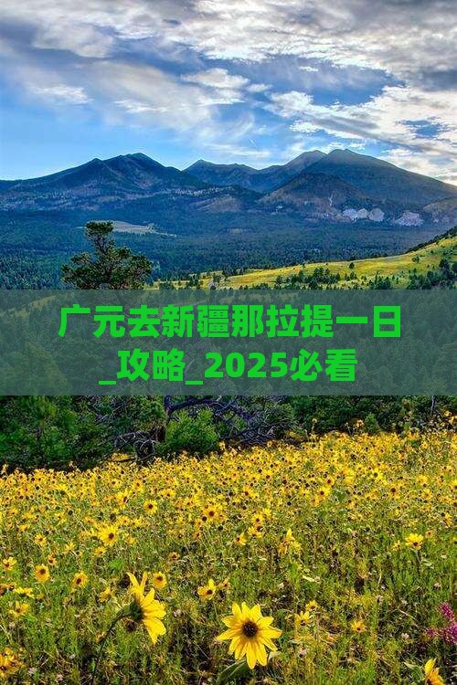 广元去新疆那拉提一日
