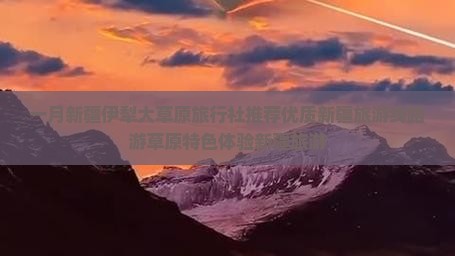 一月新疆伊犁大草原旅行社推荐优质新疆旅游线路游草原特色体验新疆旅游