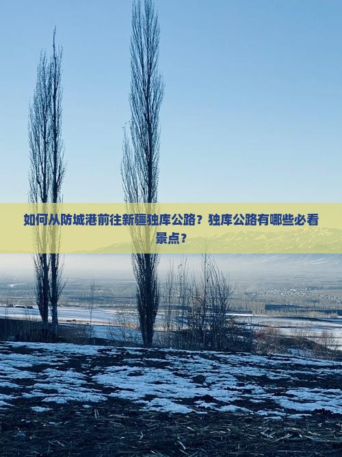 如何从防城港前往新疆独库公路？独库公路有哪些必看景点？