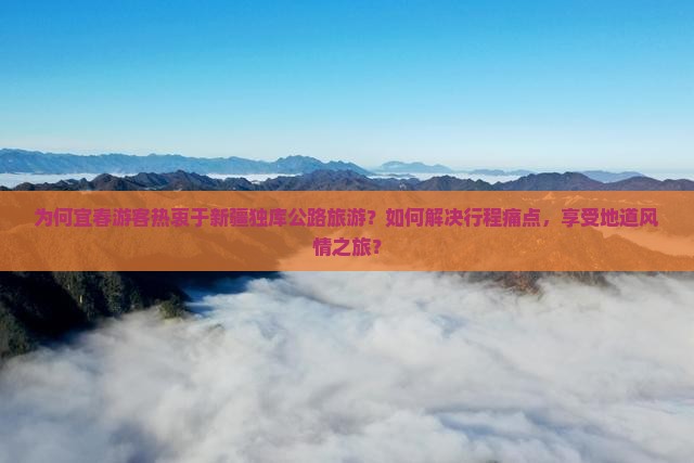 为何宜春游客热衷于新疆独库公路旅游？如何解决行程痛点，享受地道风情之旅？