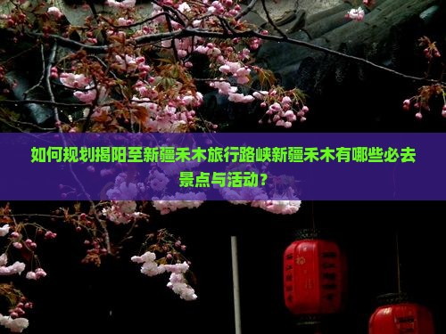 如何规划揭阳至新疆禾木旅行路峡新疆禾木有哪些必去景点与活动？