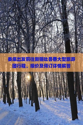 娄底出发前往新疆吐鲁番大型旅游团行程、报价及预订详情解答
