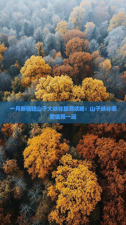 一月新疆独山子大峡谷旅游攻略：山子峡谷哪里值得一玩