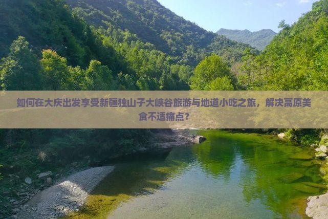 如何在大庆出发享受新疆独山子大峡谷旅游与地道小吃之旅，解决高原美食不适痛点？