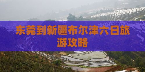 东莞到新疆布尔津六日旅游攻略