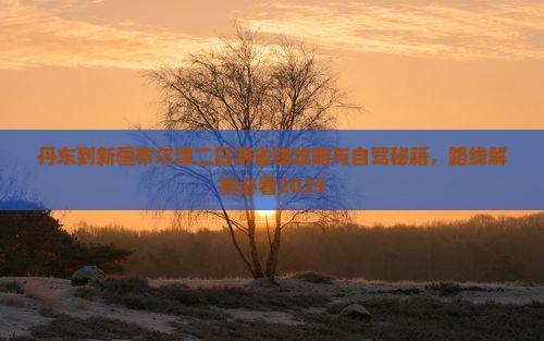 丹东到新疆布尔津二日游