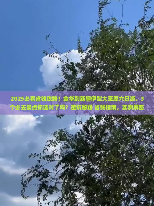 金华到新疆伊犁大草原六日游