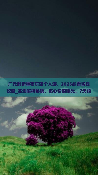 广元到新疆布尔津个人游