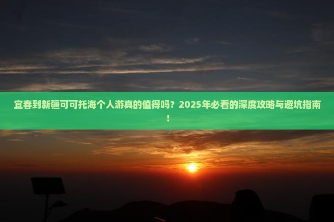 宜春到新疆可可托海个人游