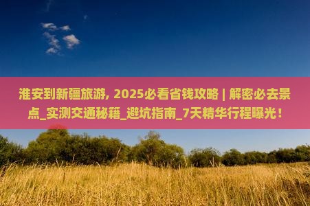 淮安到新疆旅游