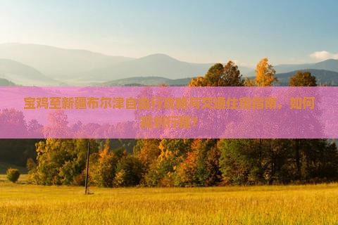 宝鸡至新疆布尔津自由行攻略与交通住宿指南，如何规划行程？