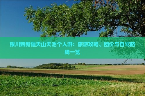 银川到新疆天山天池个人游：旅游攻略、团价与自驾路线一览