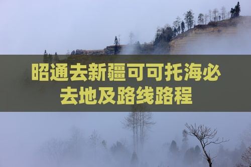 昭通去新疆可可托海必去地及路线路程