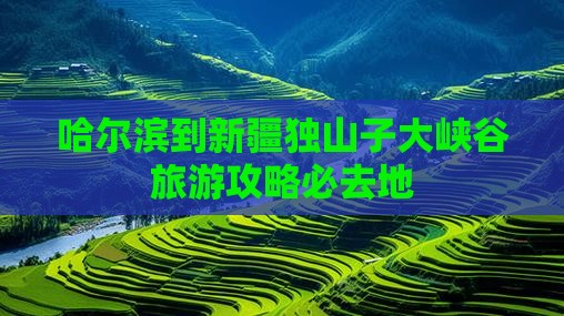 哈尔滨到新疆独山子大峡谷旅游攻略必去地