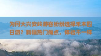 为何大兴安岭游客纷纷选择禾木四日游？新疆热门痛点，体验不一样的风情之旅！