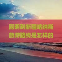 昆明到新疆喀纳斯旅游路线是怎样的？沿途有哪些特色小吃值得一试？