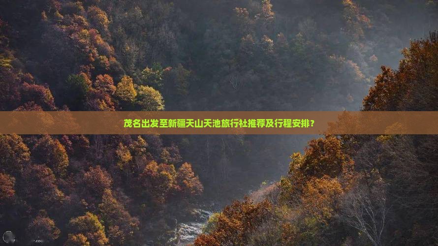 茂名出发至新疆天山天池旅行社推荐及行程安排？
