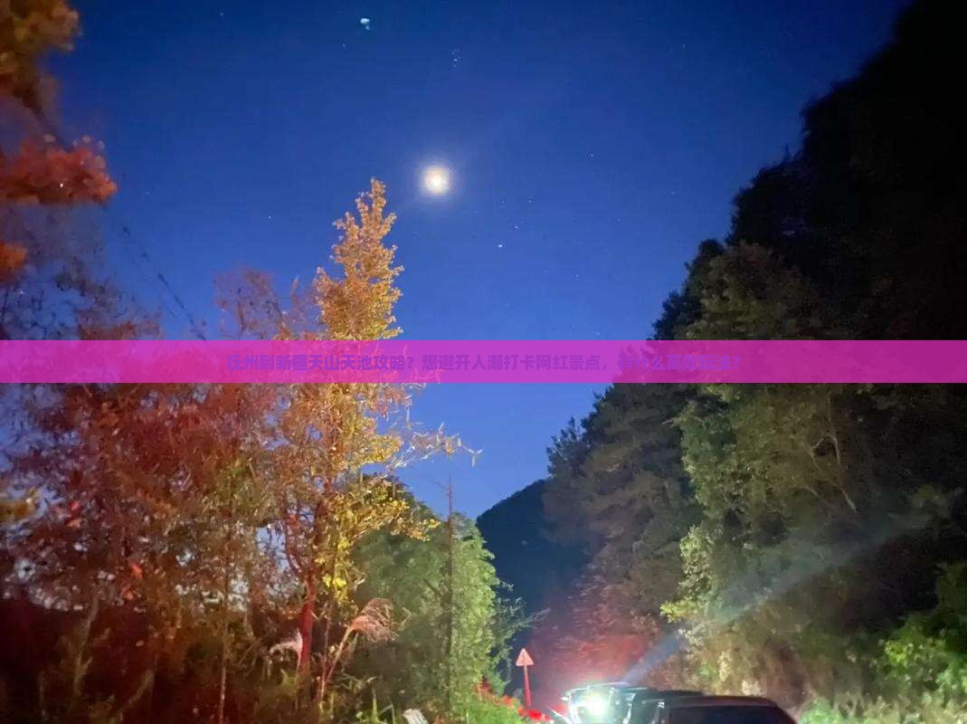 抚州到新疆天山天池攻略？想避开人潮打卡网红景点，有什么高效玩法？