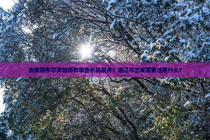 去新疆布尔津旅游有哪些必玩景点？通辽市出发需要注意什么？