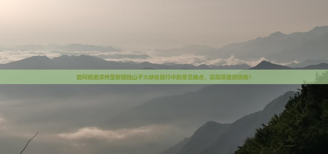 如何规避滨州至新疆独山子大峡谷旅行中的常见痛点，实现深度游攻略？