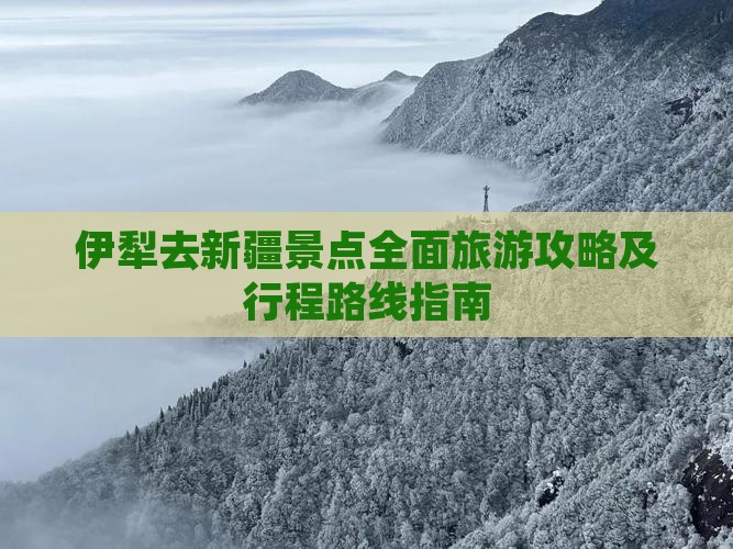 伊犁去新疆景点全面旅游攻略及行程路线指南