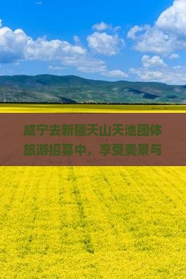 咸宁去新疆天山天池团体旅游招募中，享受美景与文化盛宴之旅
