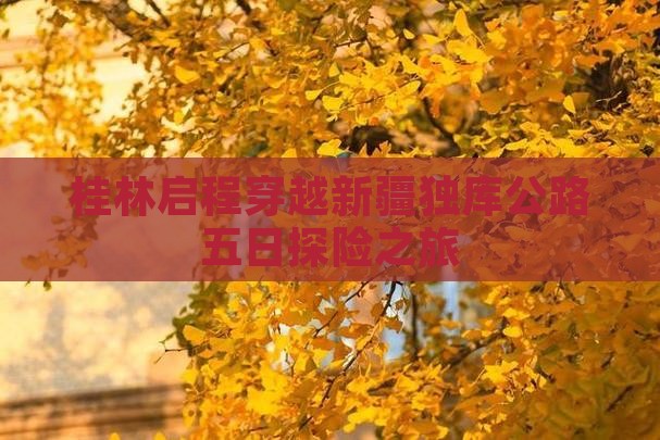 桂林启程穿越新疆独库公路五日探险之旅 桂林启程穿越新疆独库公路五日探险之旅