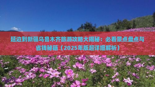 延边到新疆乌鲁木齐哪里玩
